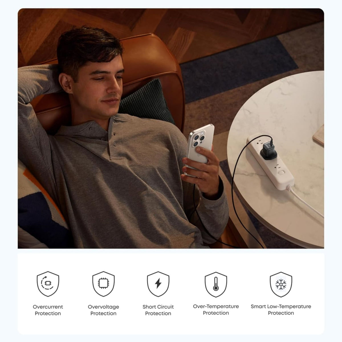 Anker Zolo Charger 20W.PD 3.0 With USB-C Cable - Black - STOORE.AE | ستور الامارات