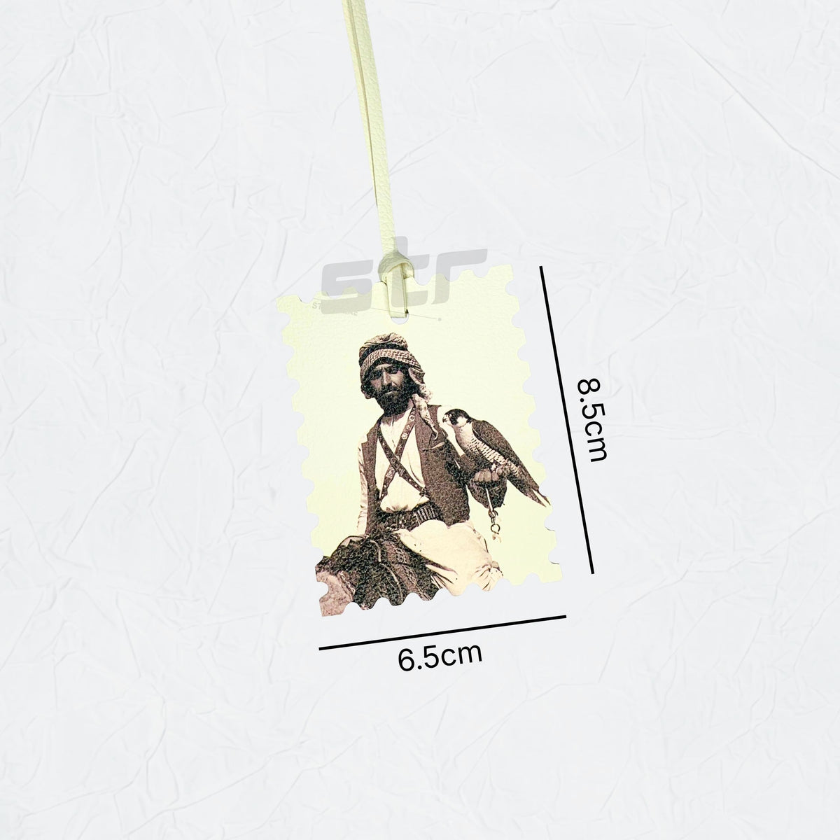 Leather Charm Double Side Sheikh Zayed bin Sultan Al Nahyan - 10