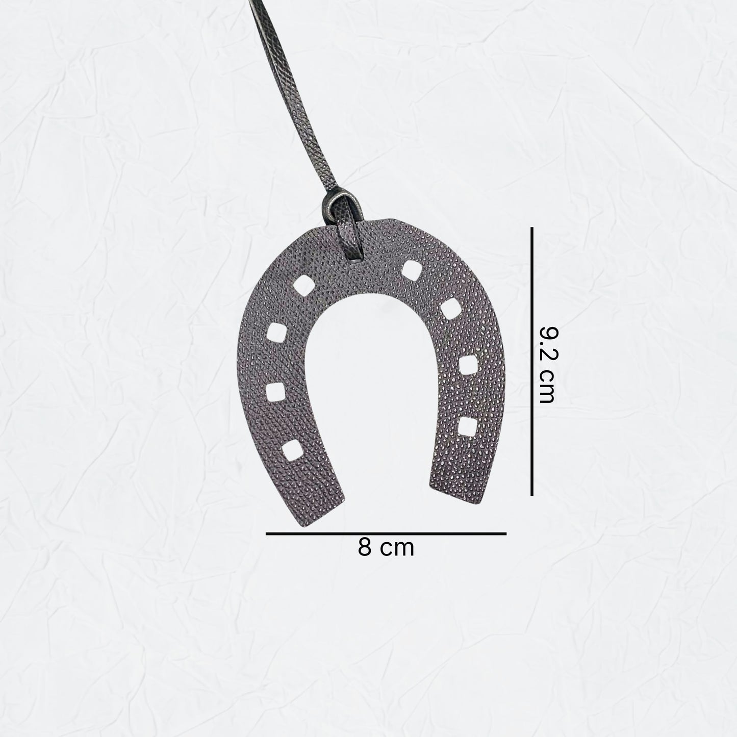 Leather Charm Horseshoe - 6