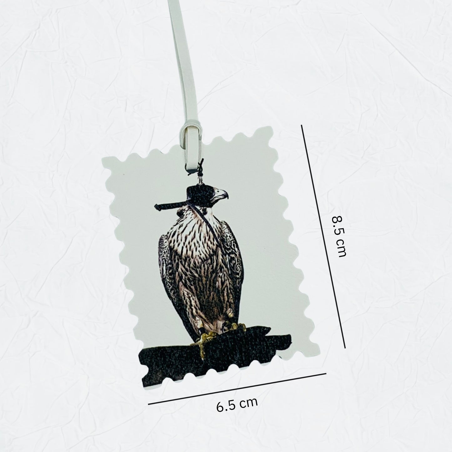 Leather Charm Double Side Falcon - 4