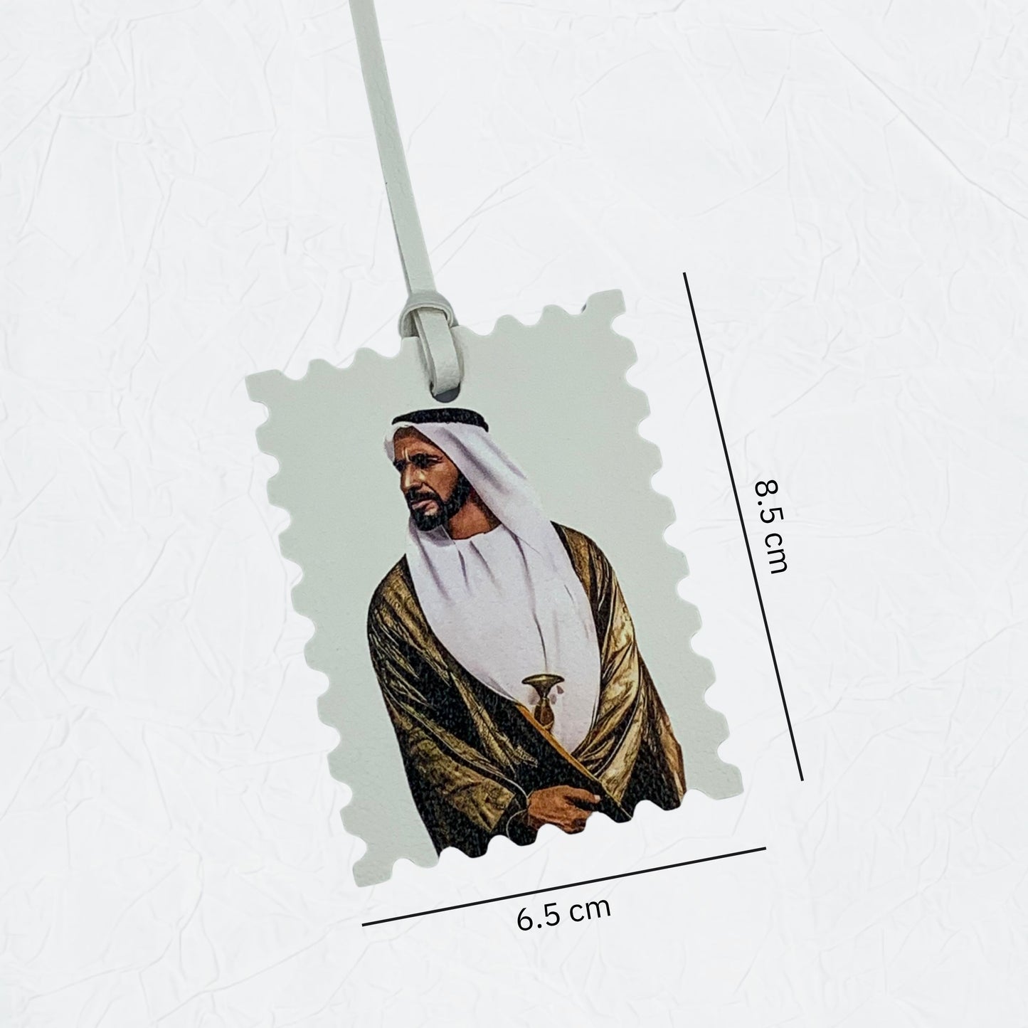 Leather Charm Double Side Sheikh Zayed bin Sultan Al Nahyan - 5
