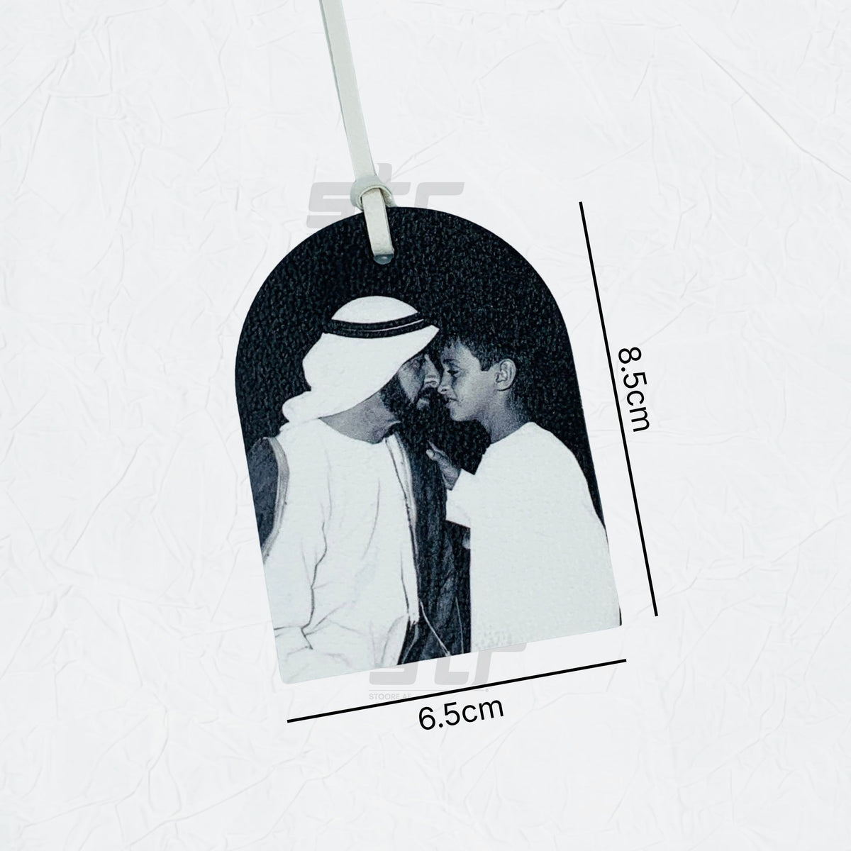 Leather Charm Double Side Sheikh Zayed bin Sultan Al Nahyan - 7