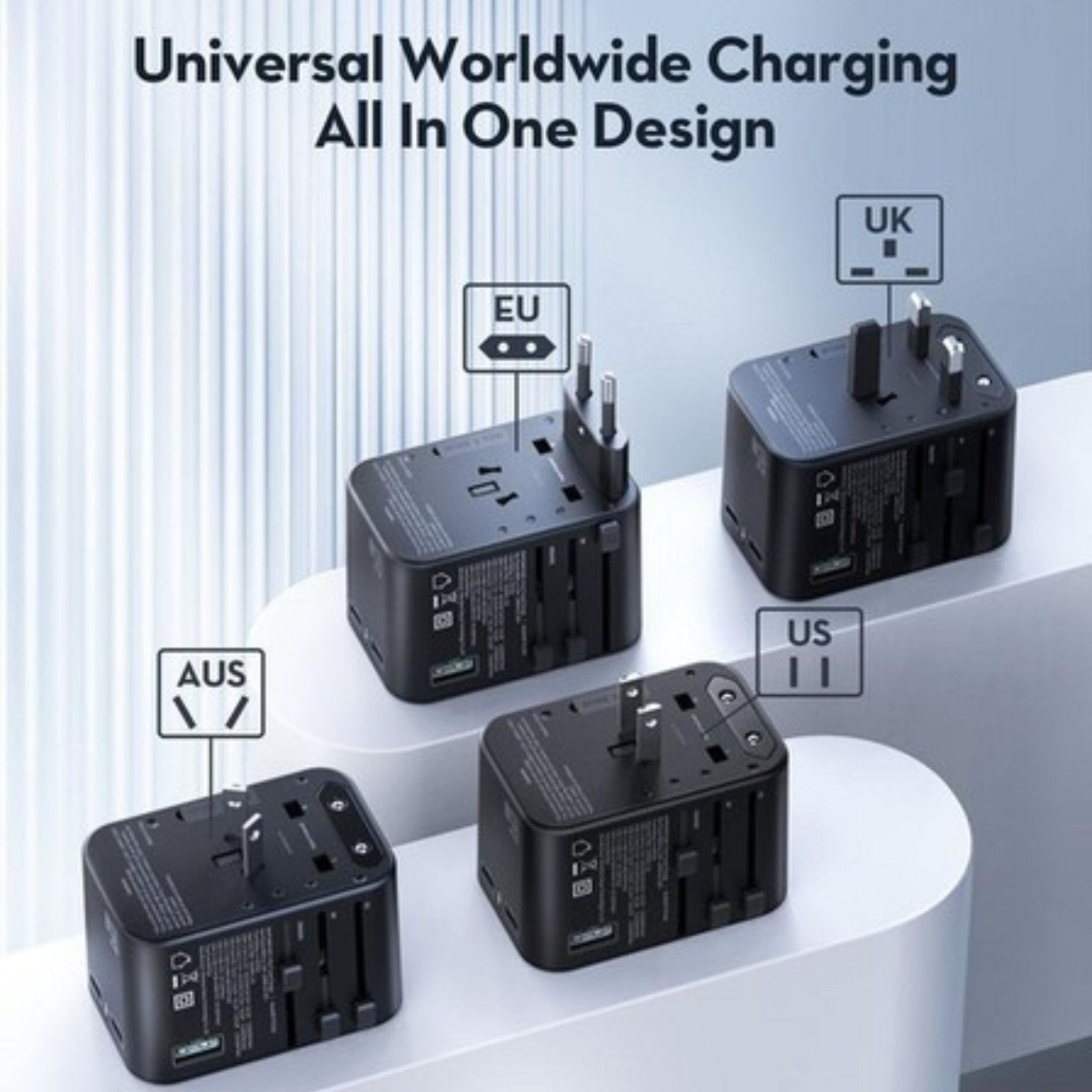 Ravpower PD Pioneer 65W 3 - Port Travel Charger - Black - STOORE.AE | ستور الامارات
