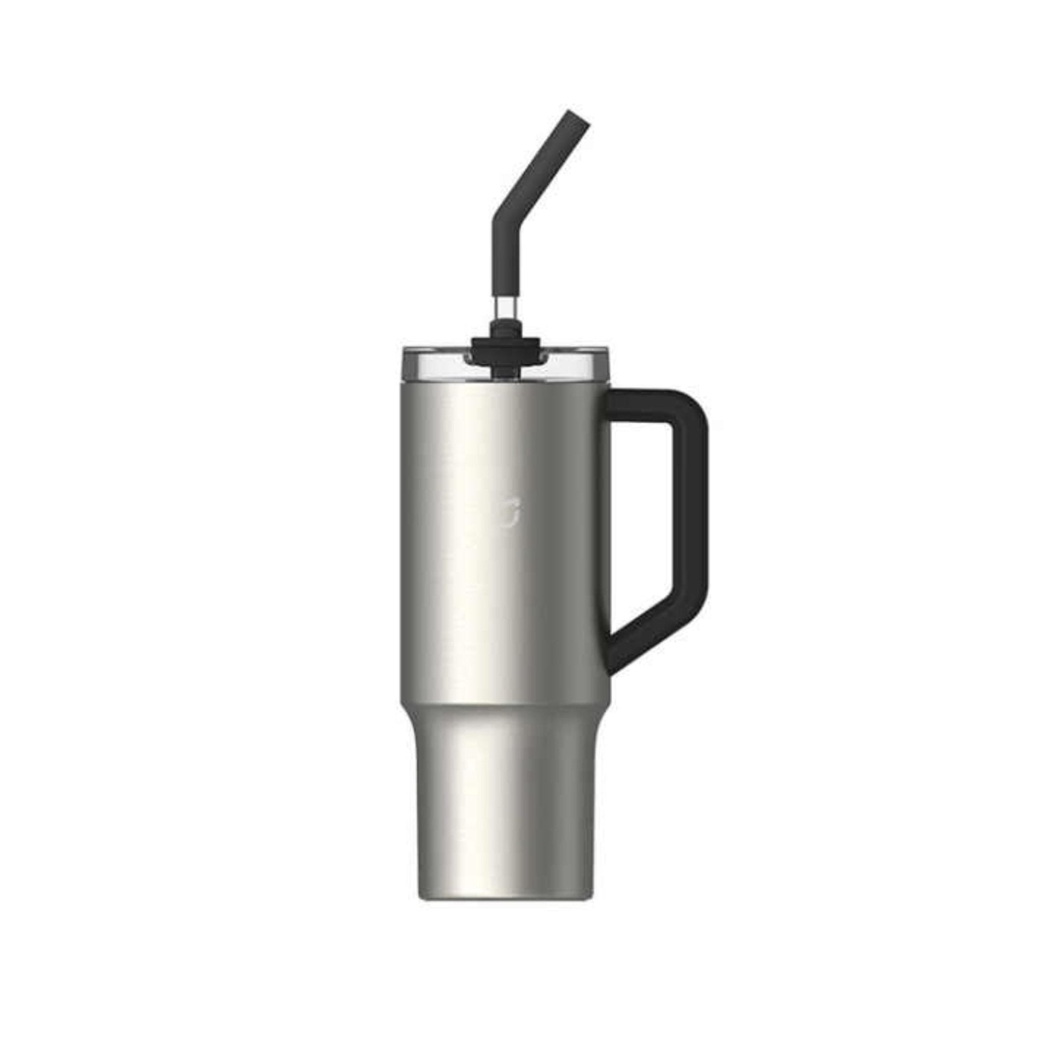 Xiaomi Mijia Portable Stainless Steel Thermos Cup with Straw 1L - Grey - STOORE.AE | ستور الامارات
