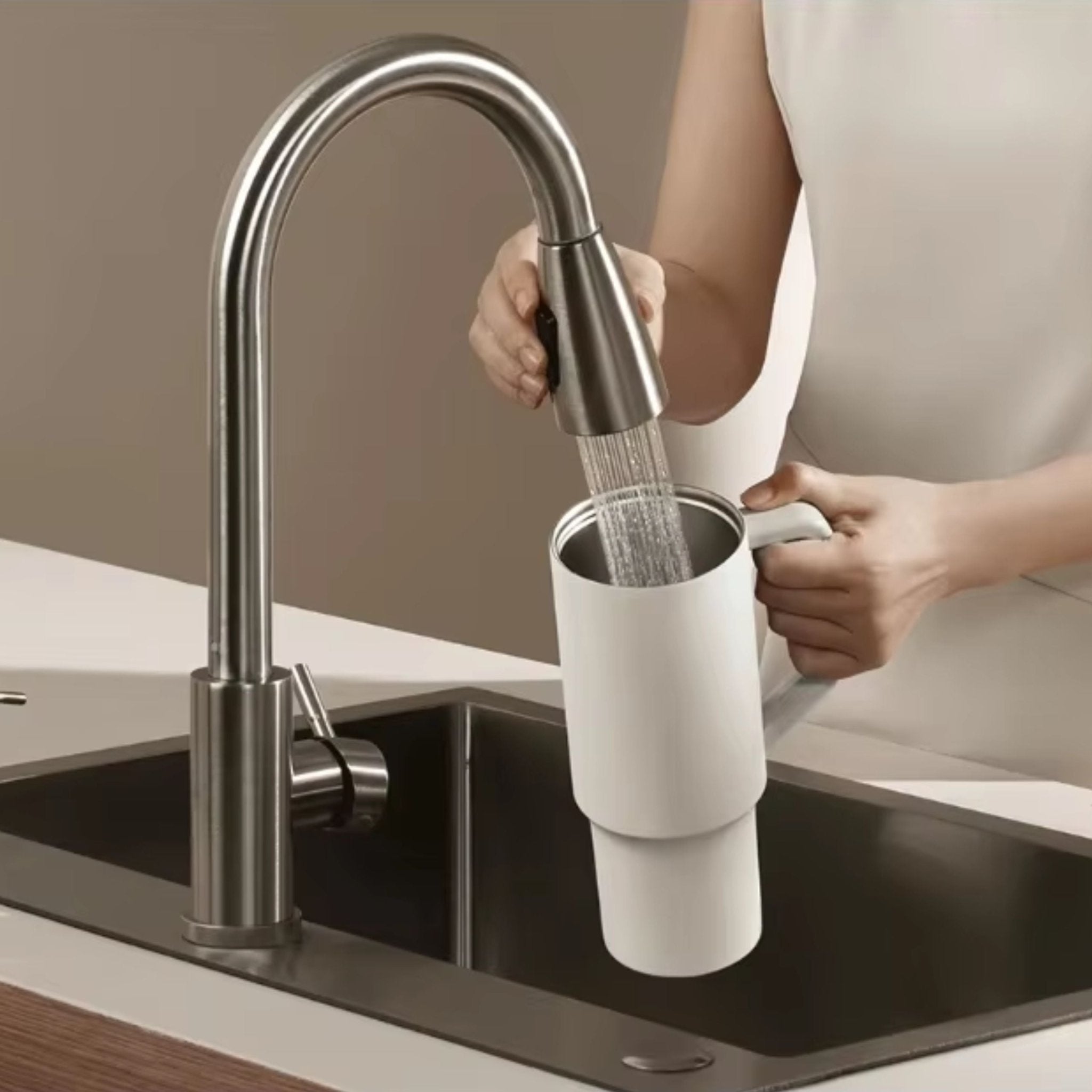 Xiaomi Mijia Portable Stainless Steel Thermos Cup with Straw 1L - Grey - STOORE.AE | ستور الامارات