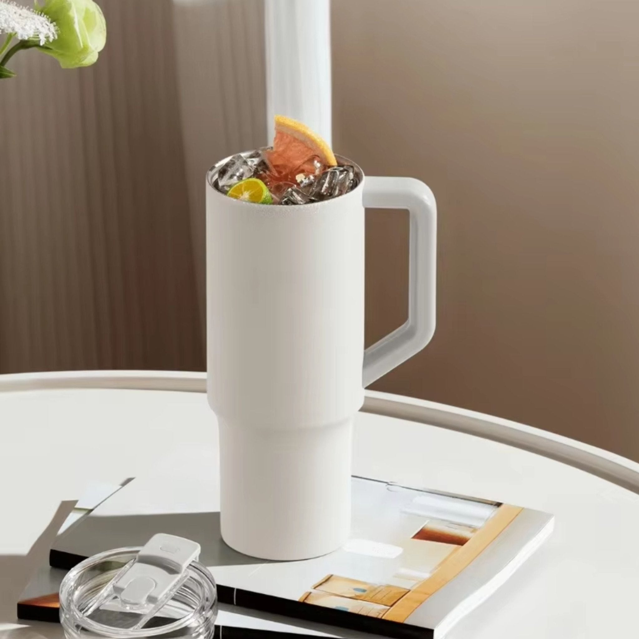 Xiaomi Mijia Portable Stainless Steel Thermos Cup with Straw 1L - Grey - STOORE.AE | ستور الامارات