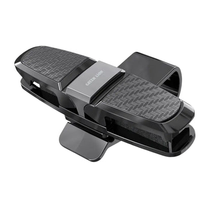Green Lion Visor Guard Car Sunglasses Holder - Black