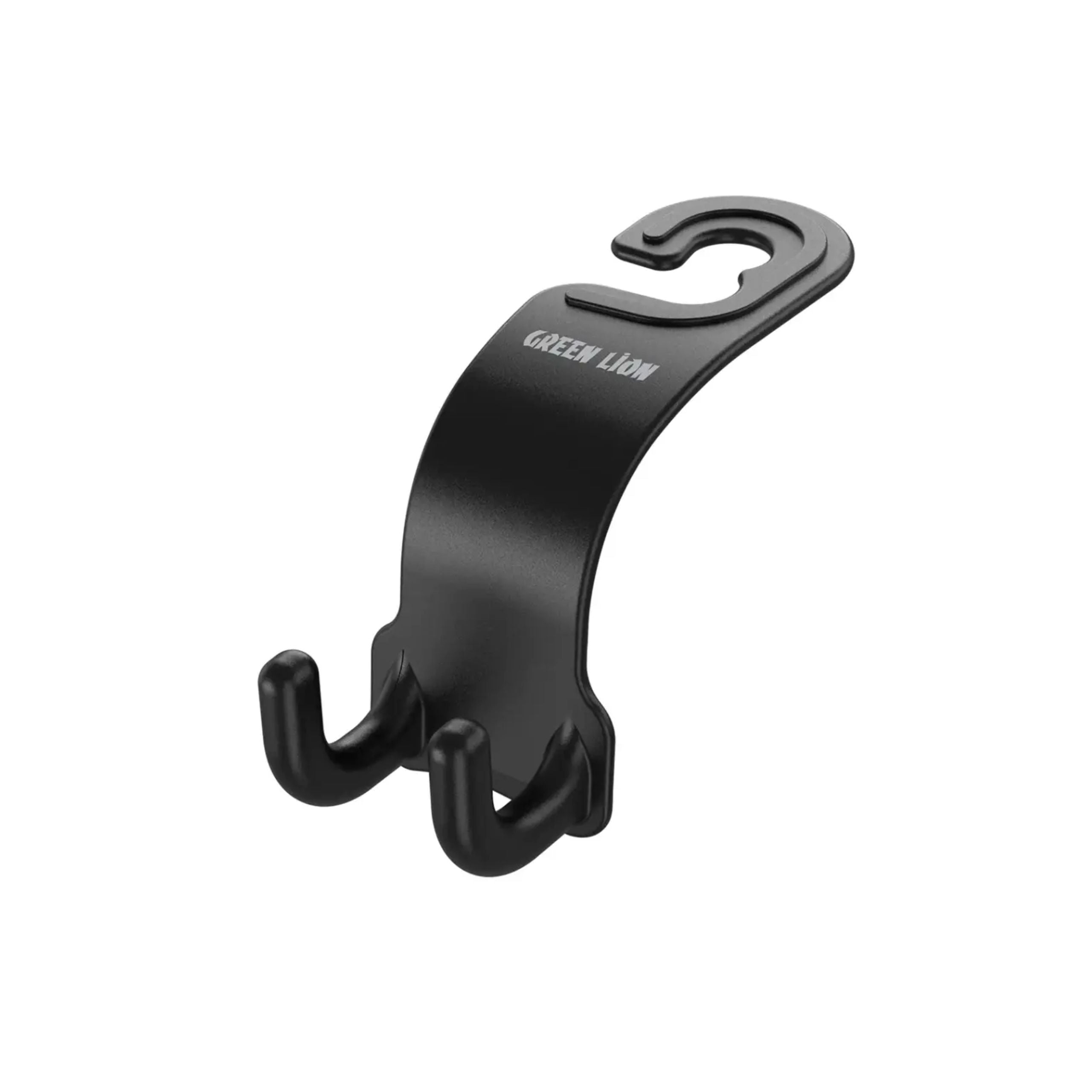 Green Lion Dual Hook Car Headrest Organizer - Black