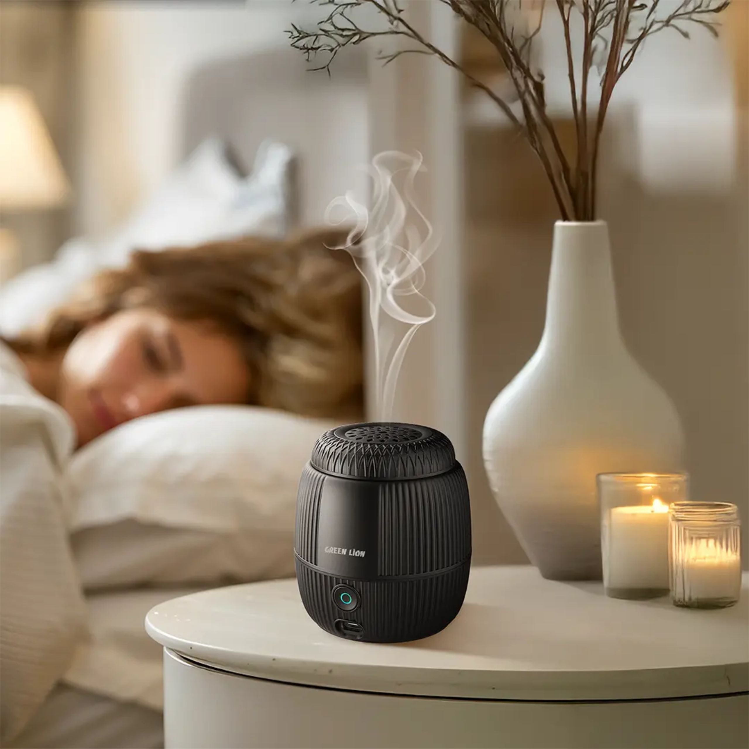 Green Lion Diwan Bakhour Burner - Black