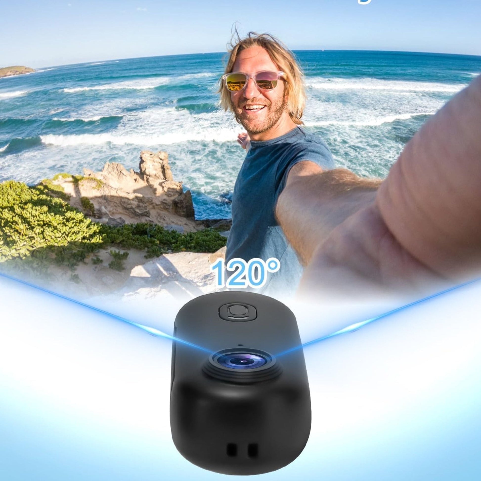 4K WiFi Sports Camera H.265 - Black