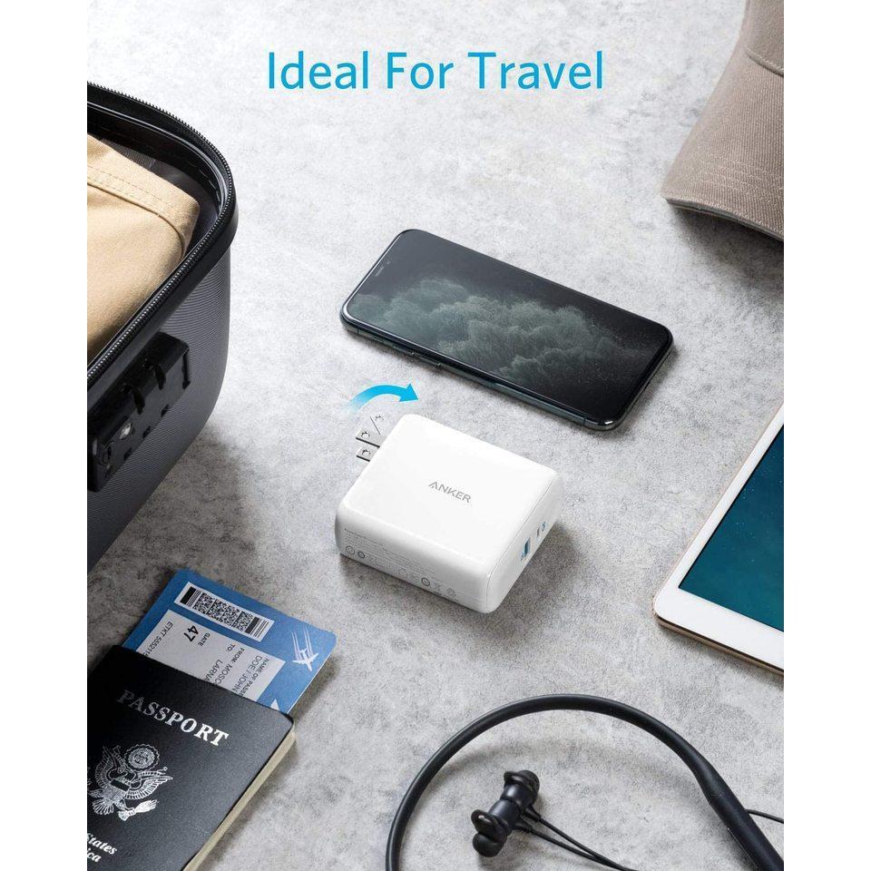 ANKER 2 in 1 Powerbank + Wall Charger - White