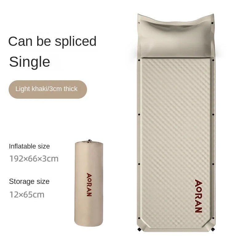 AORAN Automatic Inflatable Water-Proof Sleeping Mattress - Khaki