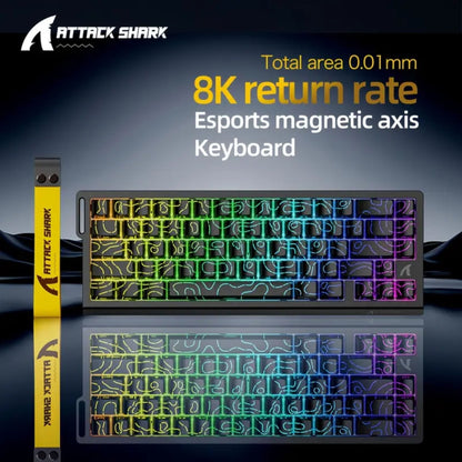 ATTACK SHARK X68 HE Magnetic Gaming Keyboard RGB Light