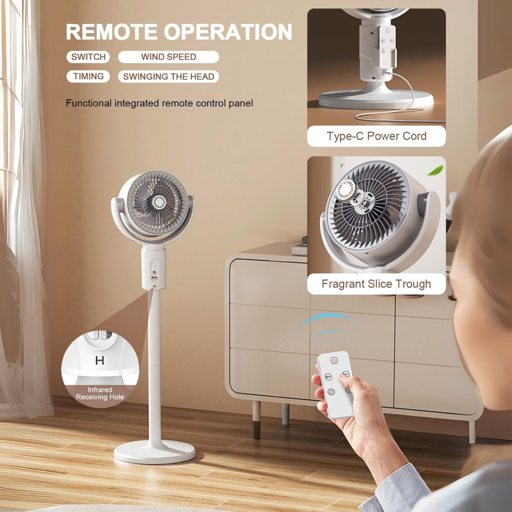 Air Circulation Fan F1 - White