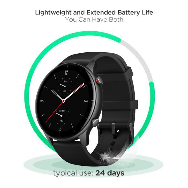 Amazfit GTR2e 47mm Stainless Steel - Black