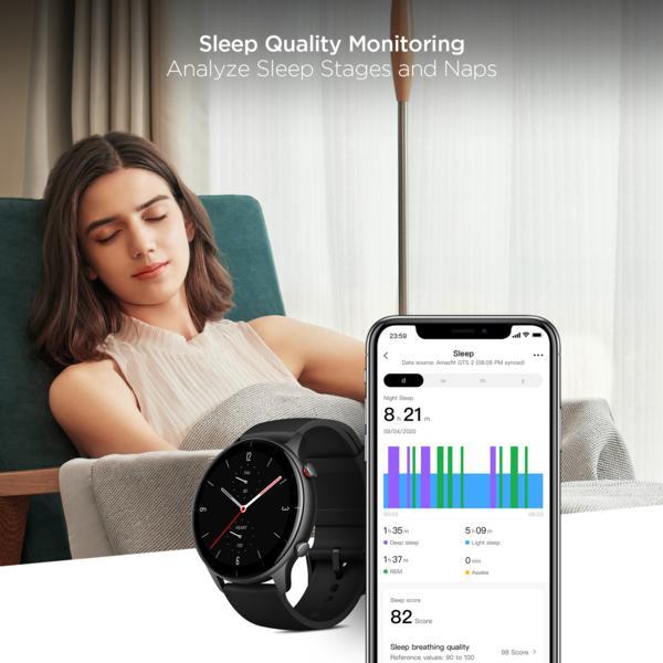Amazfit GTR2e 47mm Stainless Steel - Black