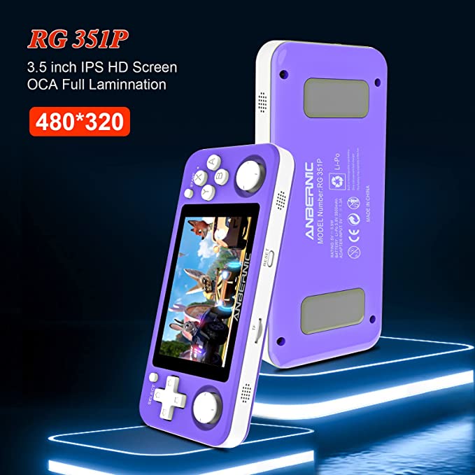 Anbernic RG351P: Compact Gaming - Purple