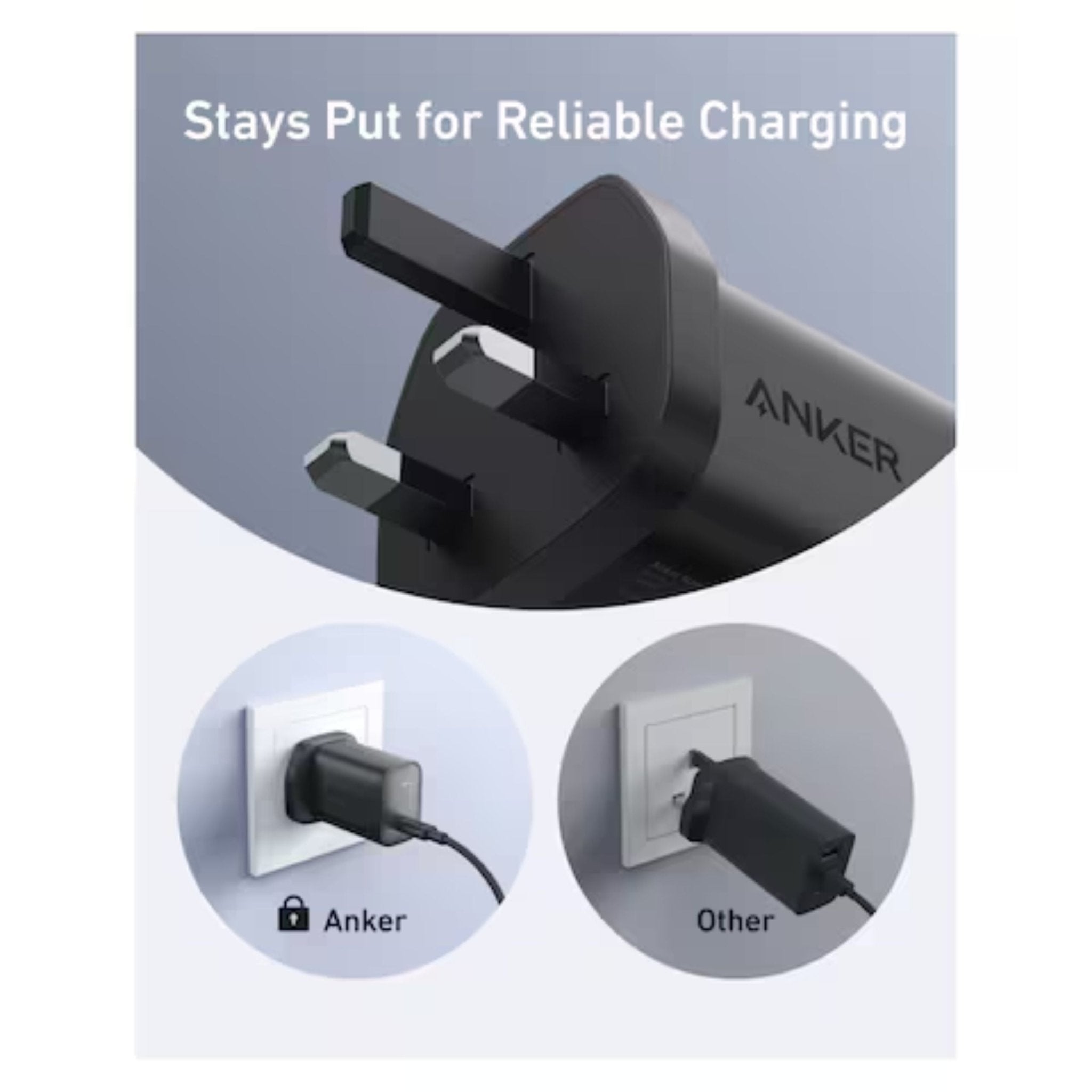 Anker 100W Nano Charge with USB-C Cable 240W 6ft - Black