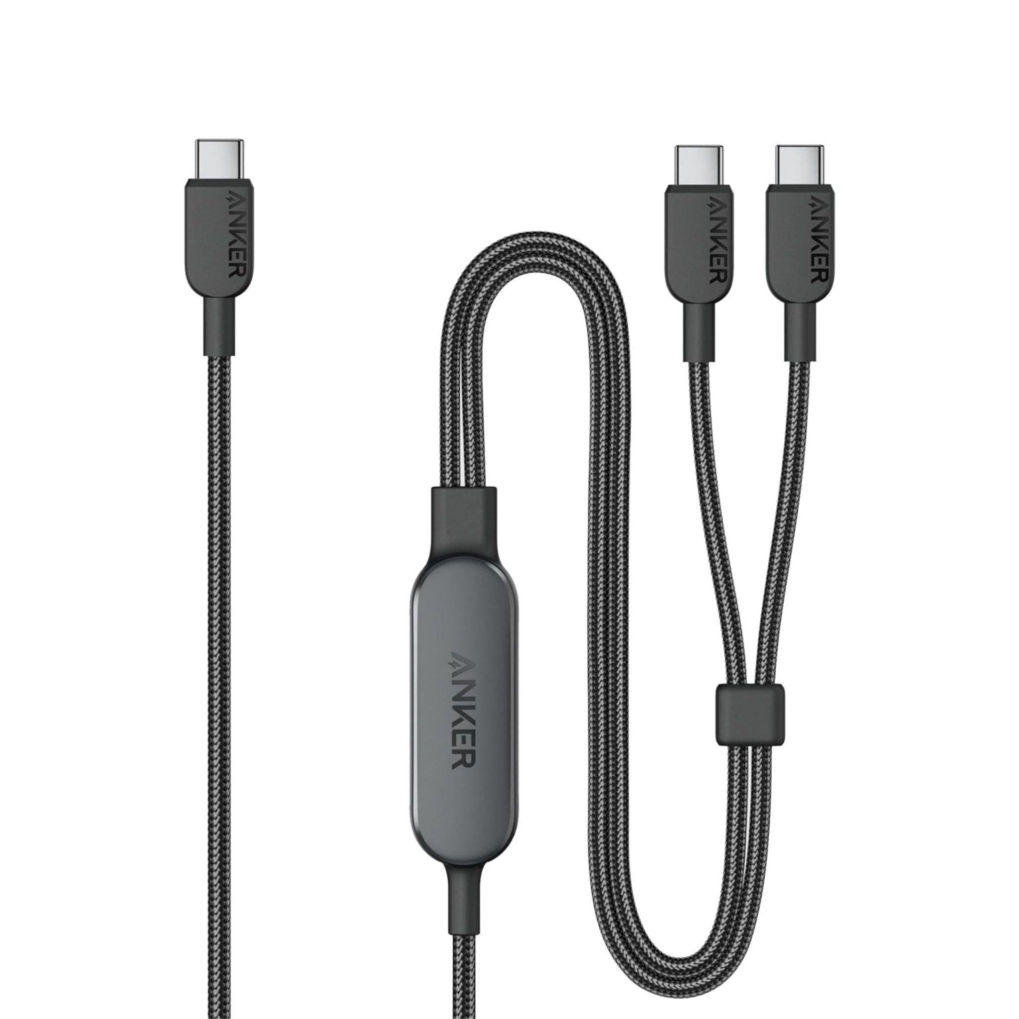 Anker 140W 2in1 USB-C to USB-C Cable 4ft(1.5m) - Black