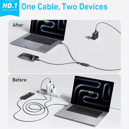 Anker 140W 2in1 USB-C to USB-C Cable 6ft (2m) - Black