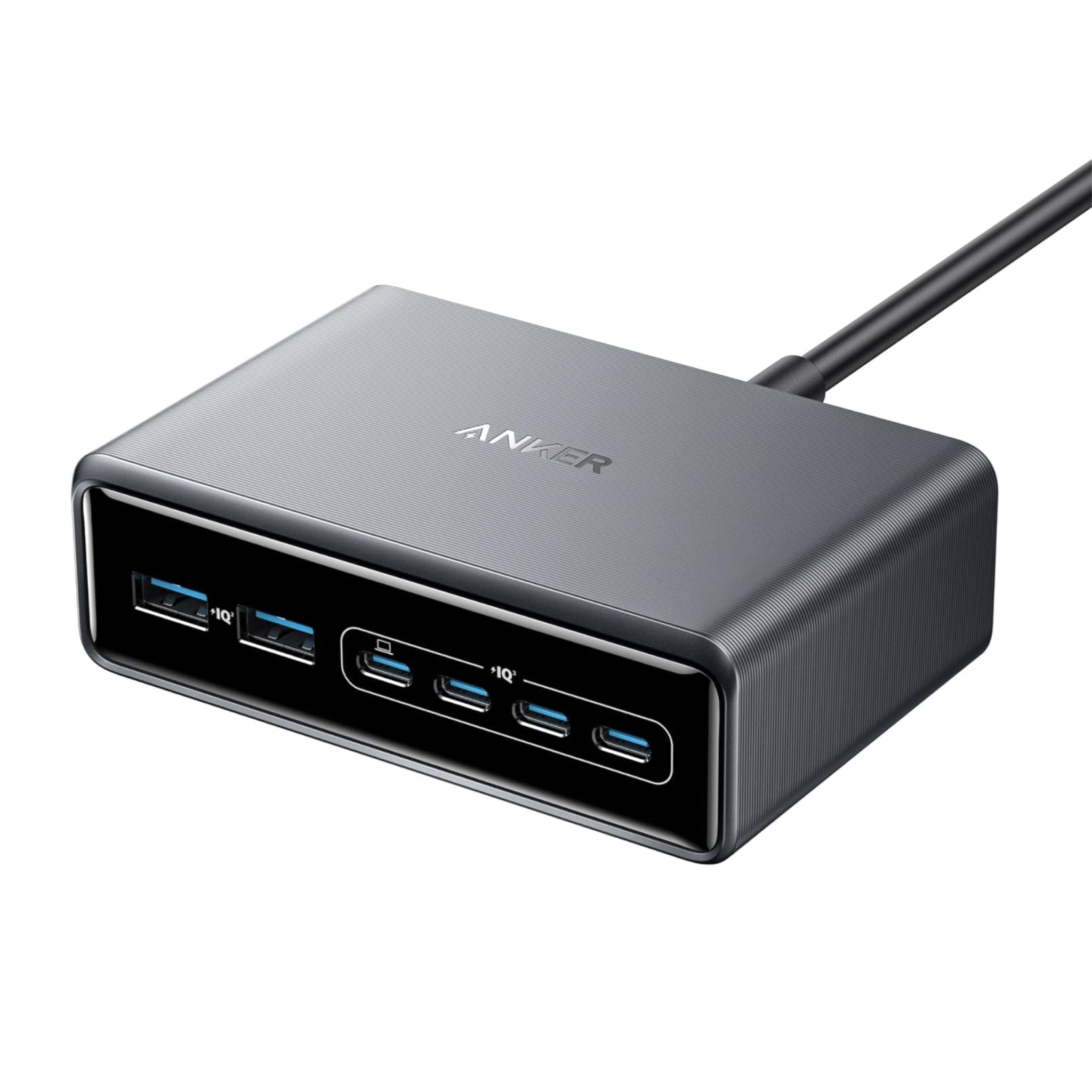 Anker 200W Multi-Port Desktop Charging Station 6Port - Black