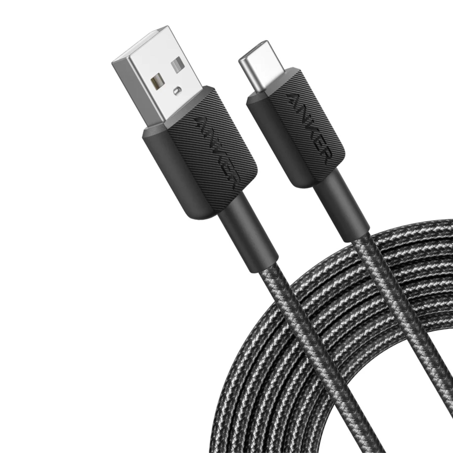 Anker 322 Braided USB-A to USB-C Cable 10ft - Black
