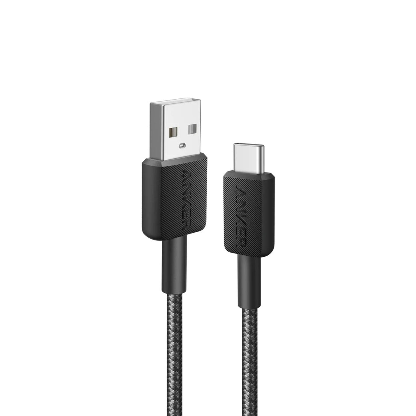 Anker 322 Braided USB-A to USB-C Cable 10ft - Black