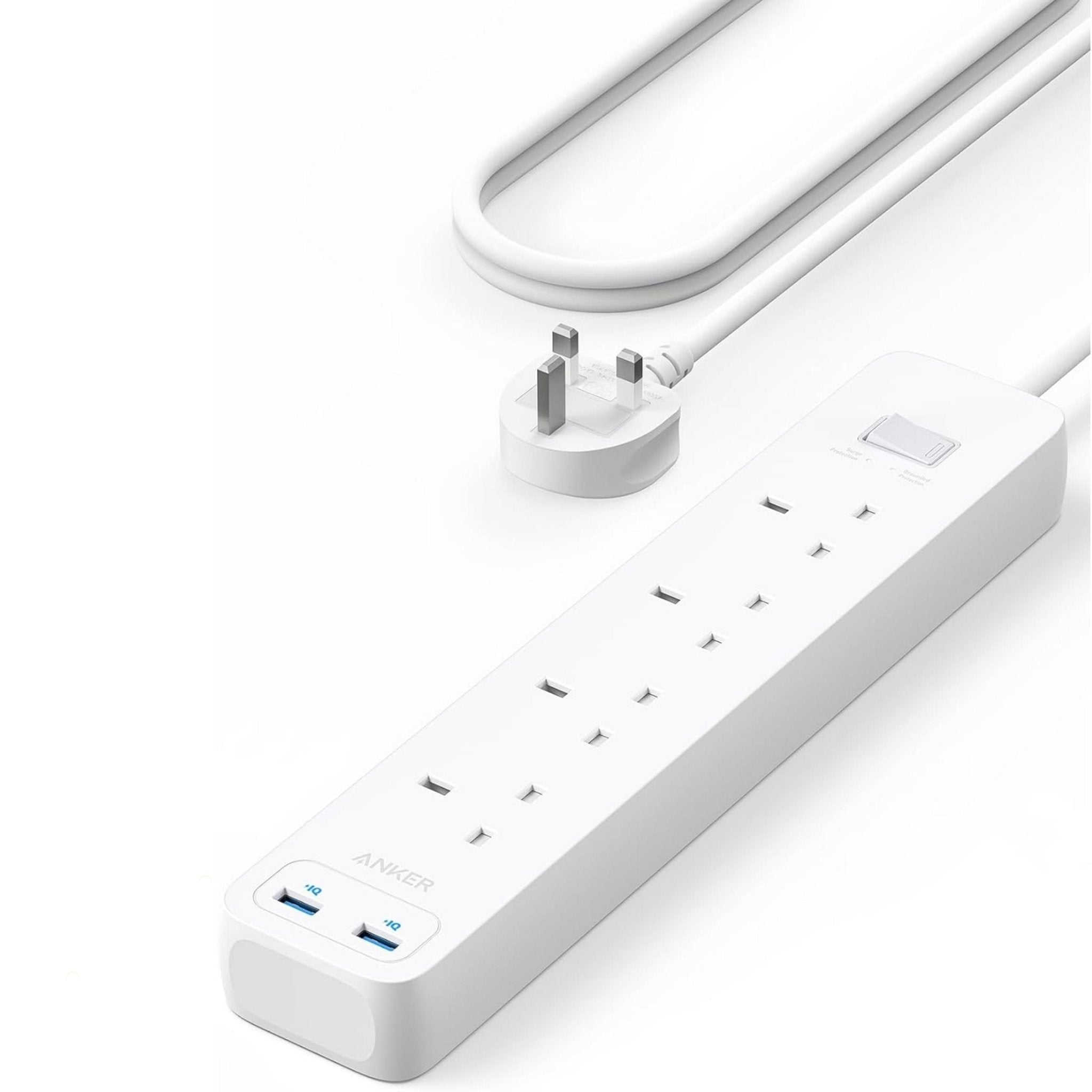 Anker 322 USB Power Strip 6 in 1 A9142K21 - White