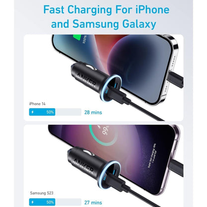 Anker 323 Car Charger 52.5W - Black