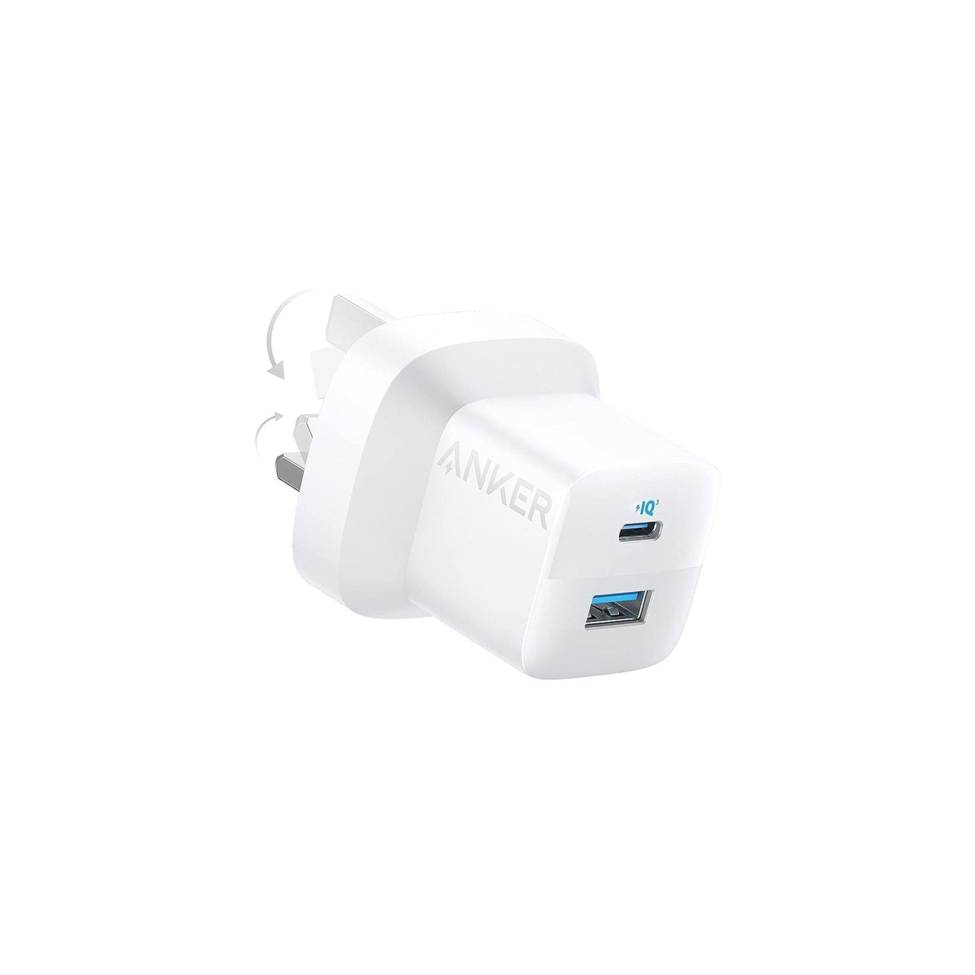 Anker 323 Charger with 33W USB C to Lightning Cable 1m - White