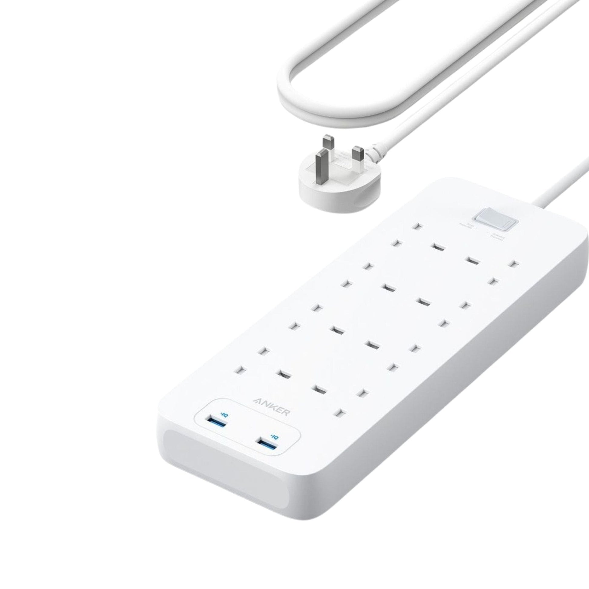 Anker 342 USB Power Strip 10 in 1 A9182K21 - White