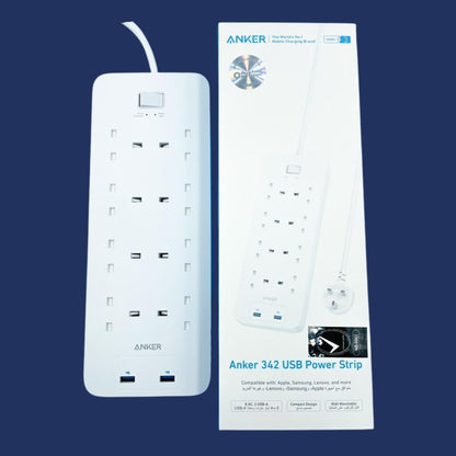 Anker 342 USB Power Strip 10 in 1 A9182K21 - White