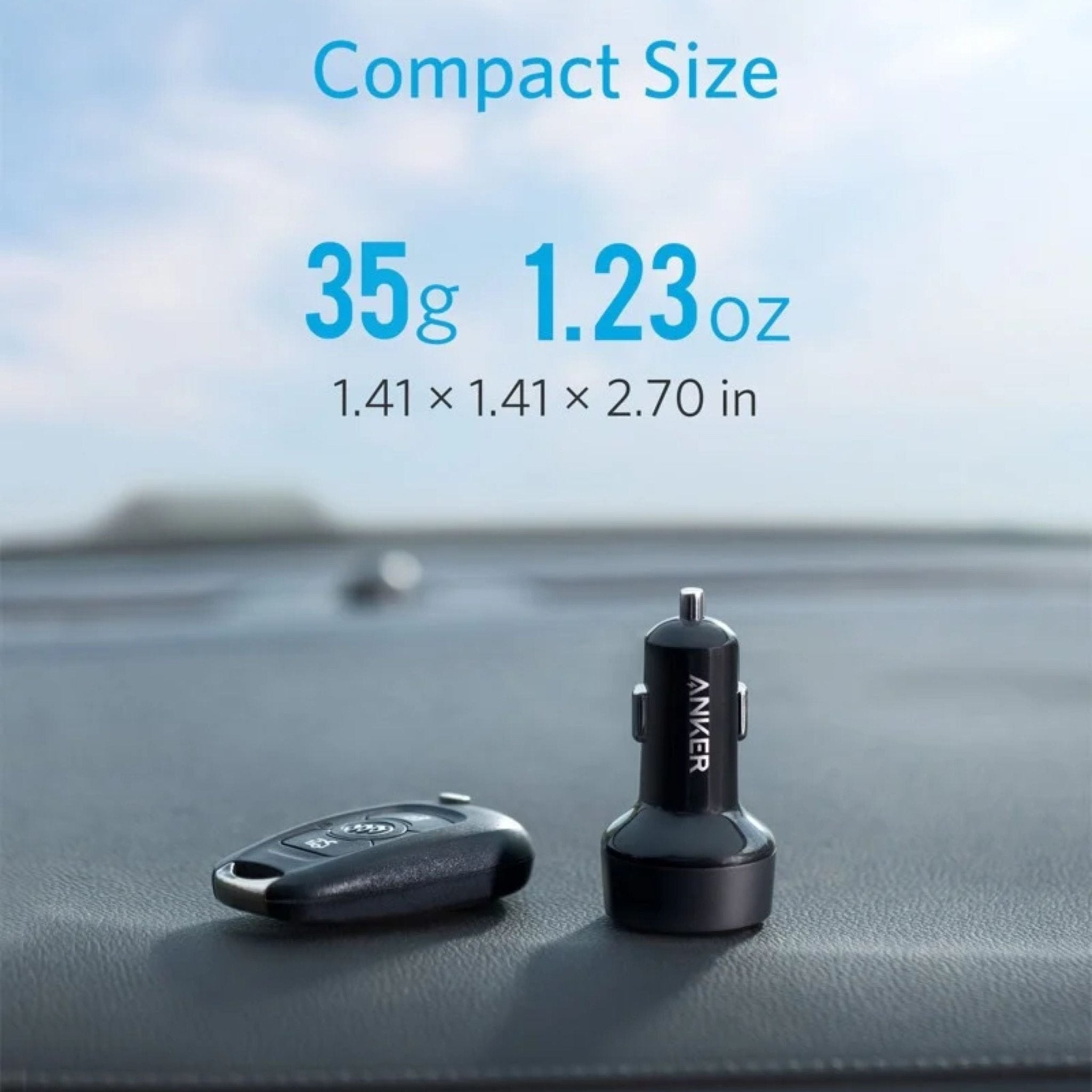 Anker 35W PD Dual-Port Fast Car Charger - Black