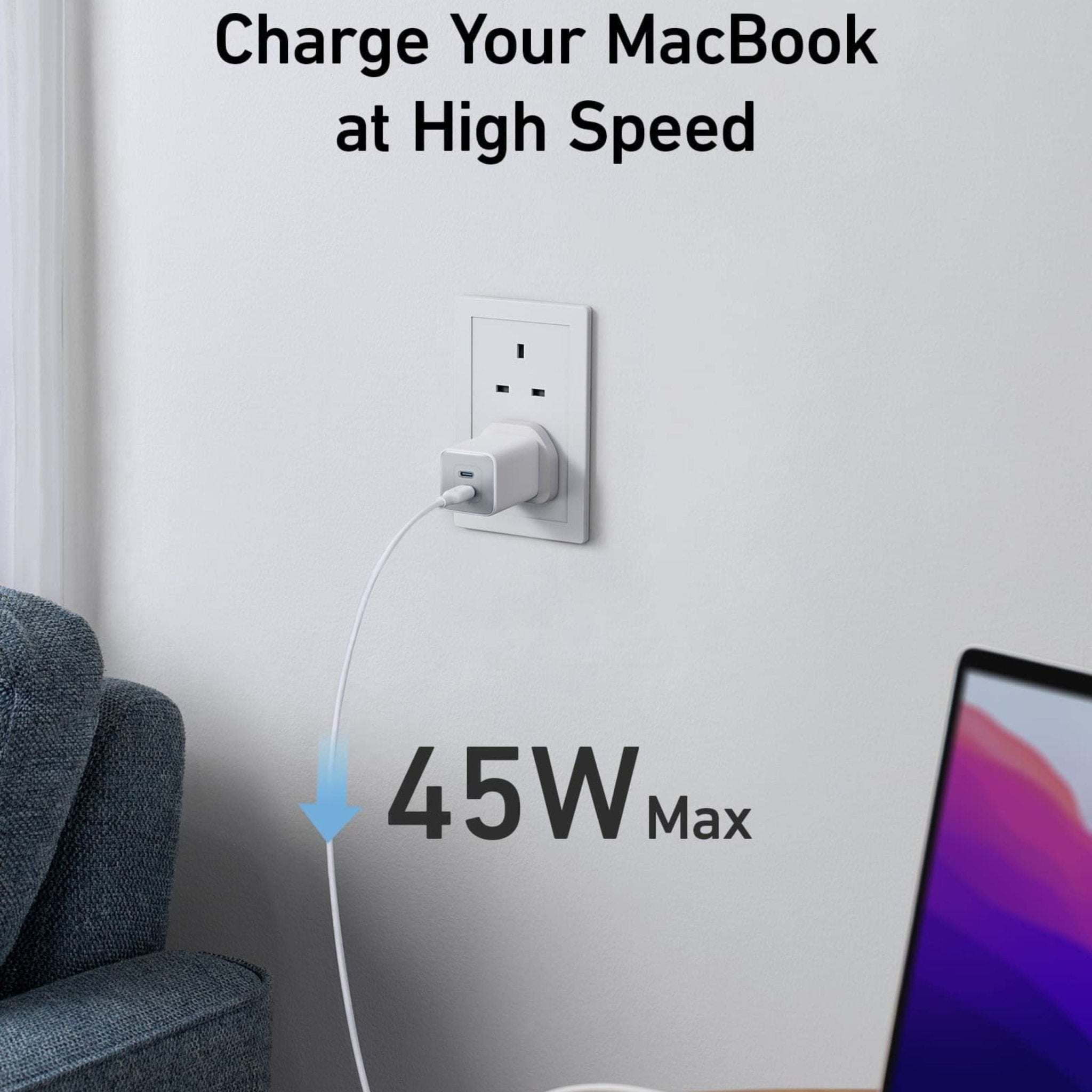 Anker 523 Fast GaN Charger Nano 3 47W - Black