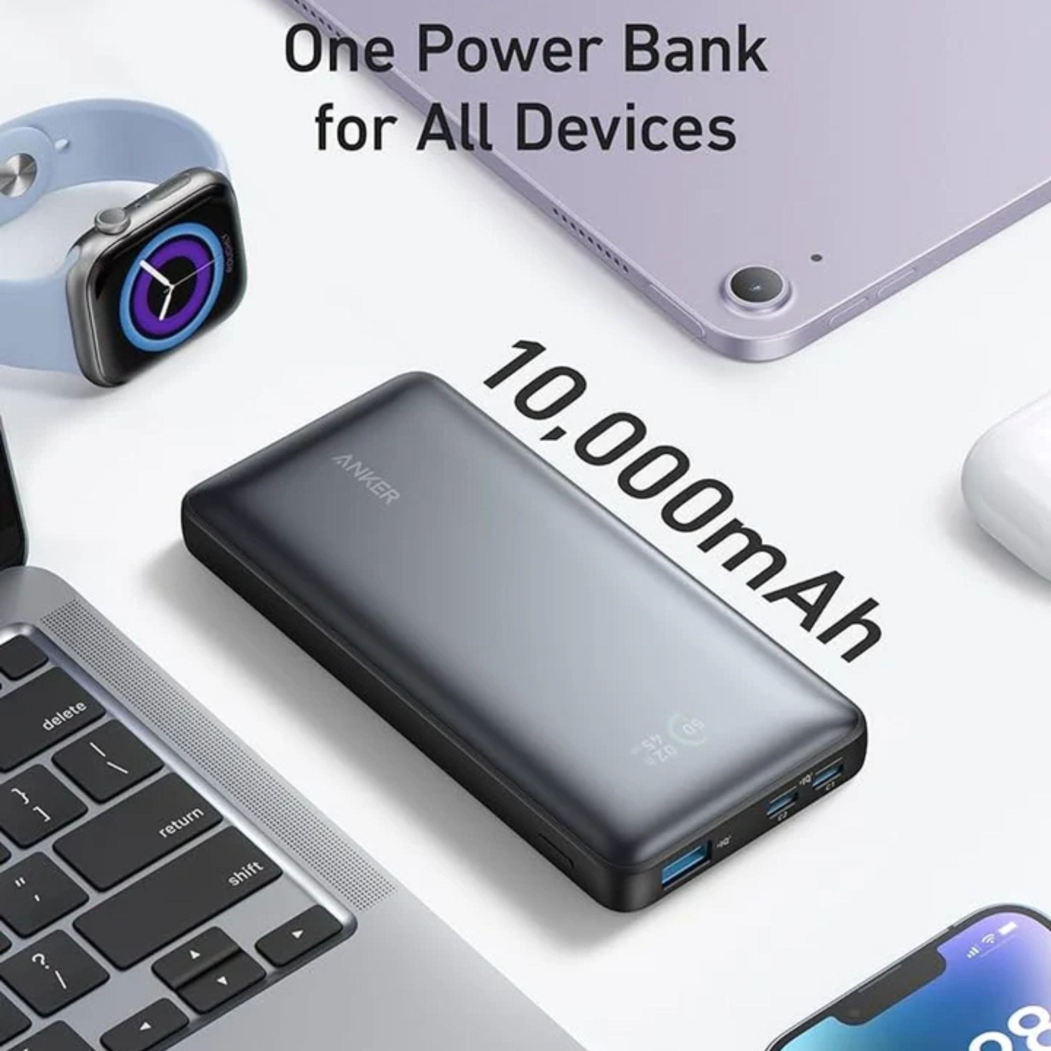 Anker 533 Power Bank 25W 10,000mAh - Black