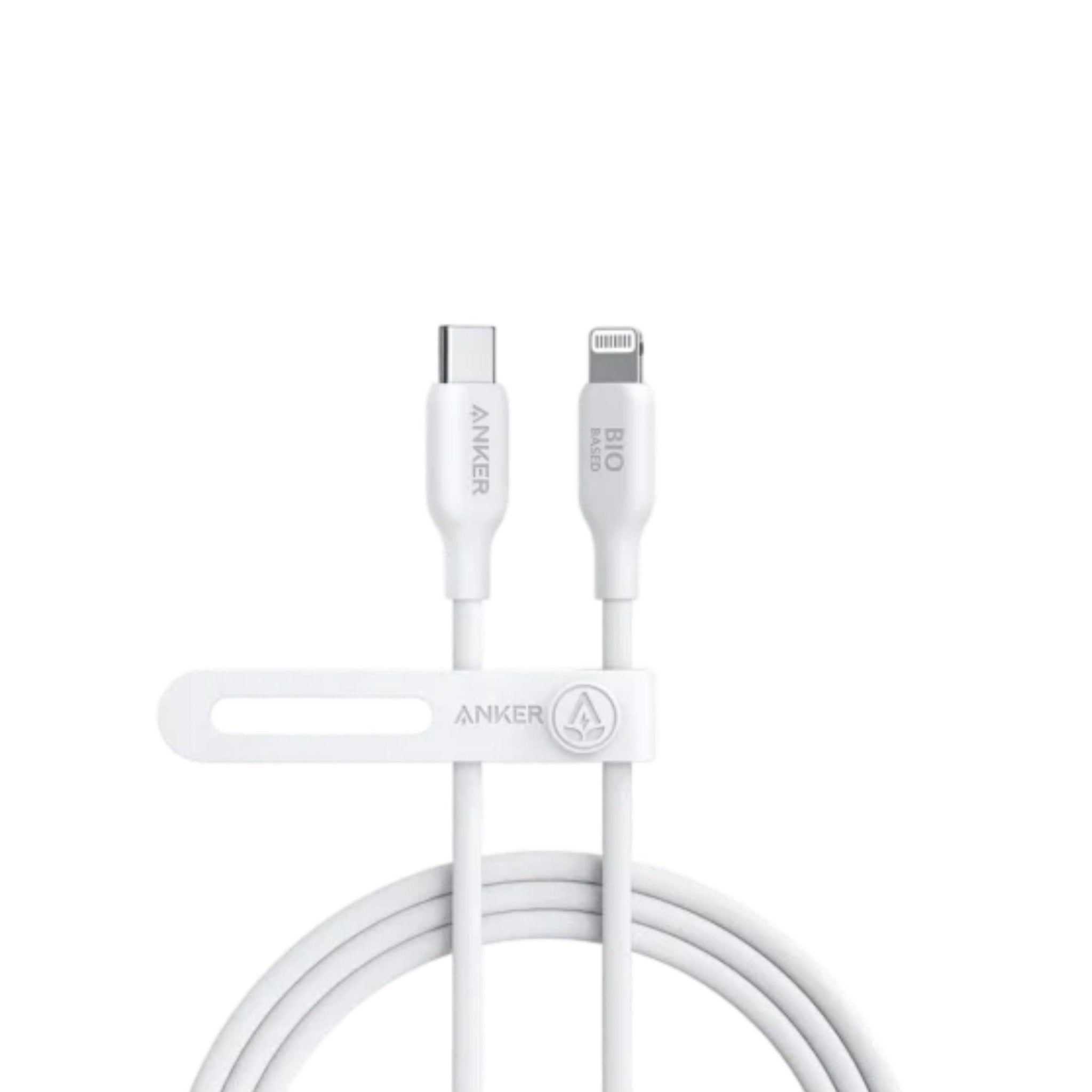 Anker 542 USB-C to Lightning Cable Bio-Based 30W 3ft (0.9M) - White
