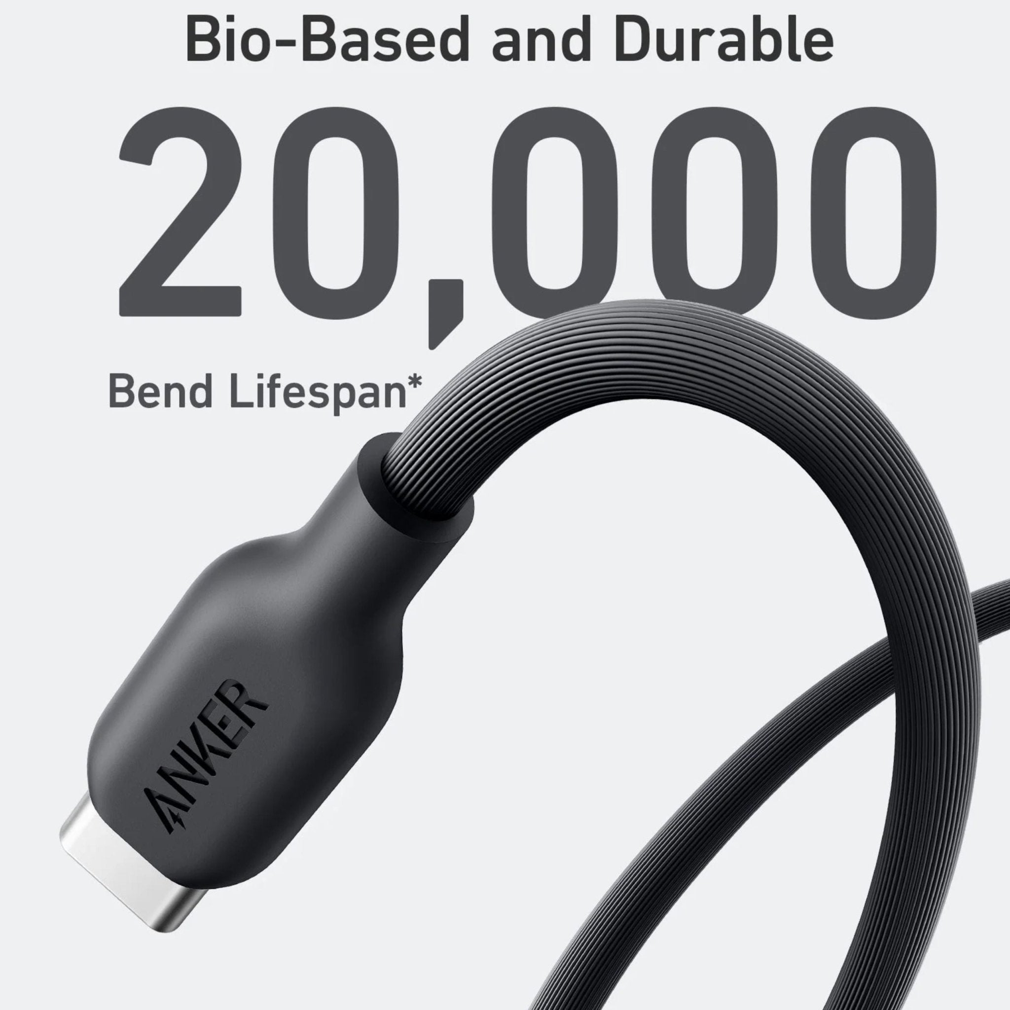 Anker 544 USB-C to USB-C Bio-Based Cable 140W 6ft (1.8M) - Black