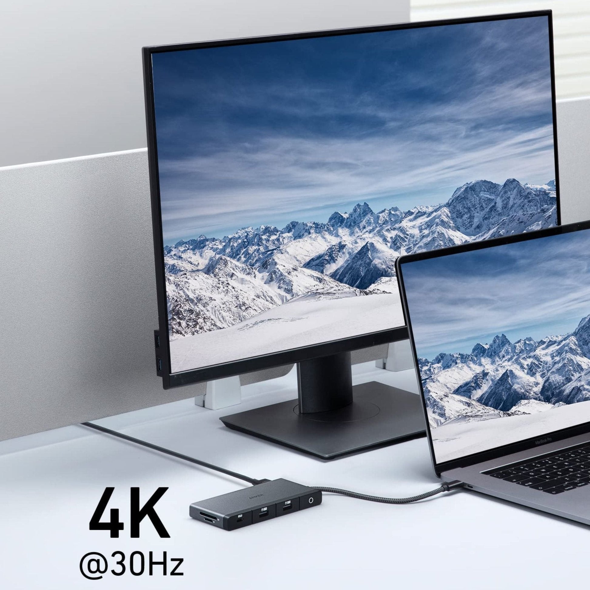 Anker 552 USB-C Hub 9 in 4k HDMI 5Gbps 85w Charging - Grey