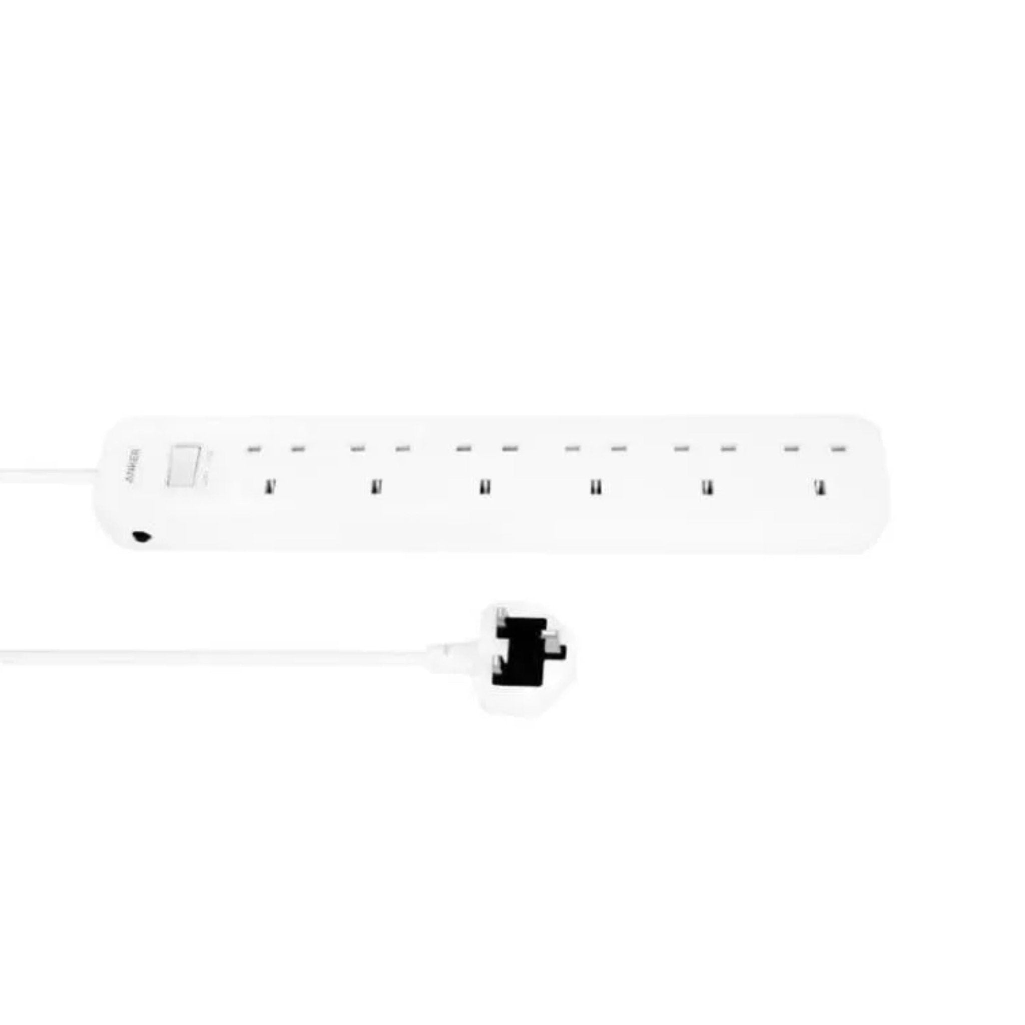 Anker 6 Ac Outlet Power Strip (6-in-1) 1.8M - White