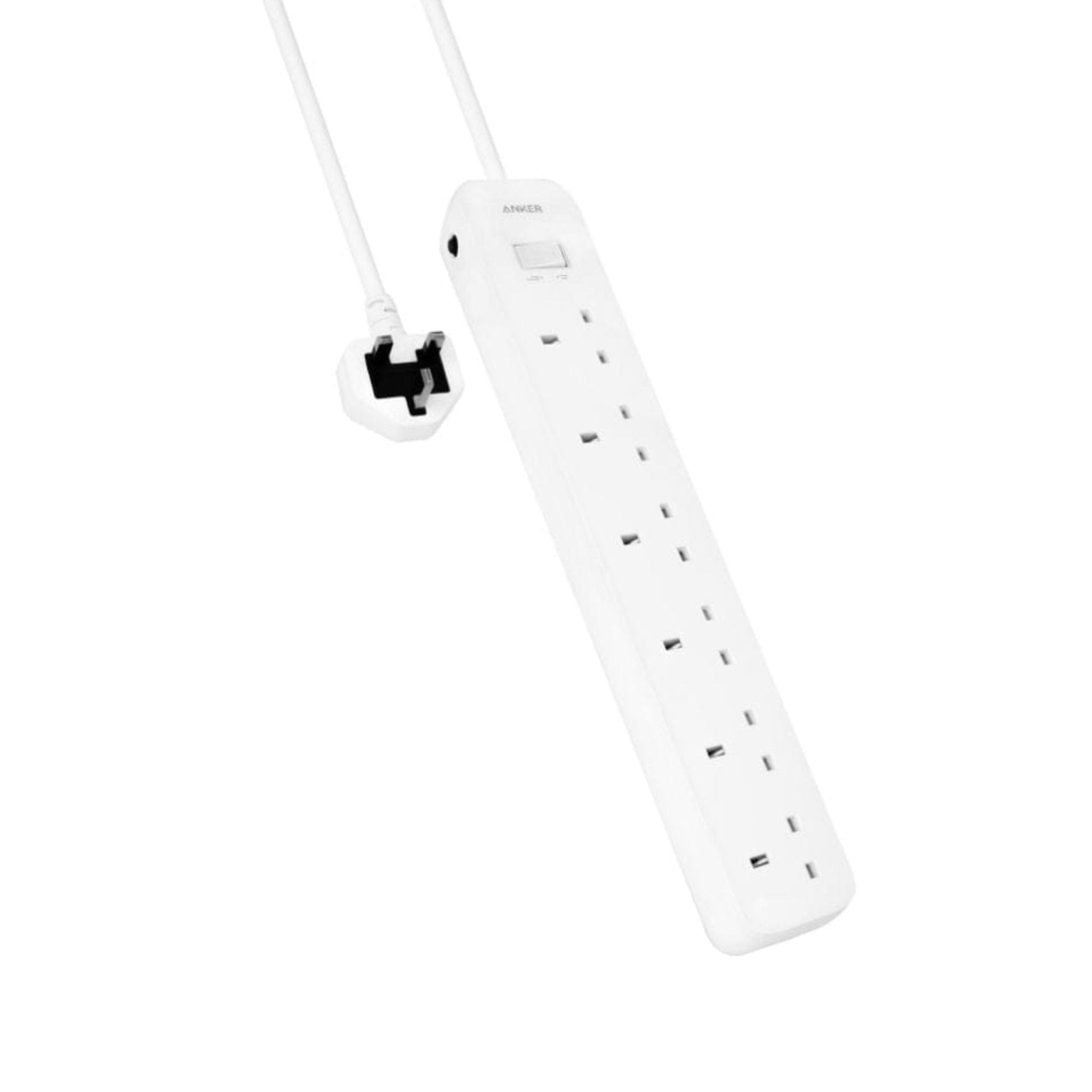 Anker 6 Ac Outlet Power Strip (6-in-1) 1.8M - White