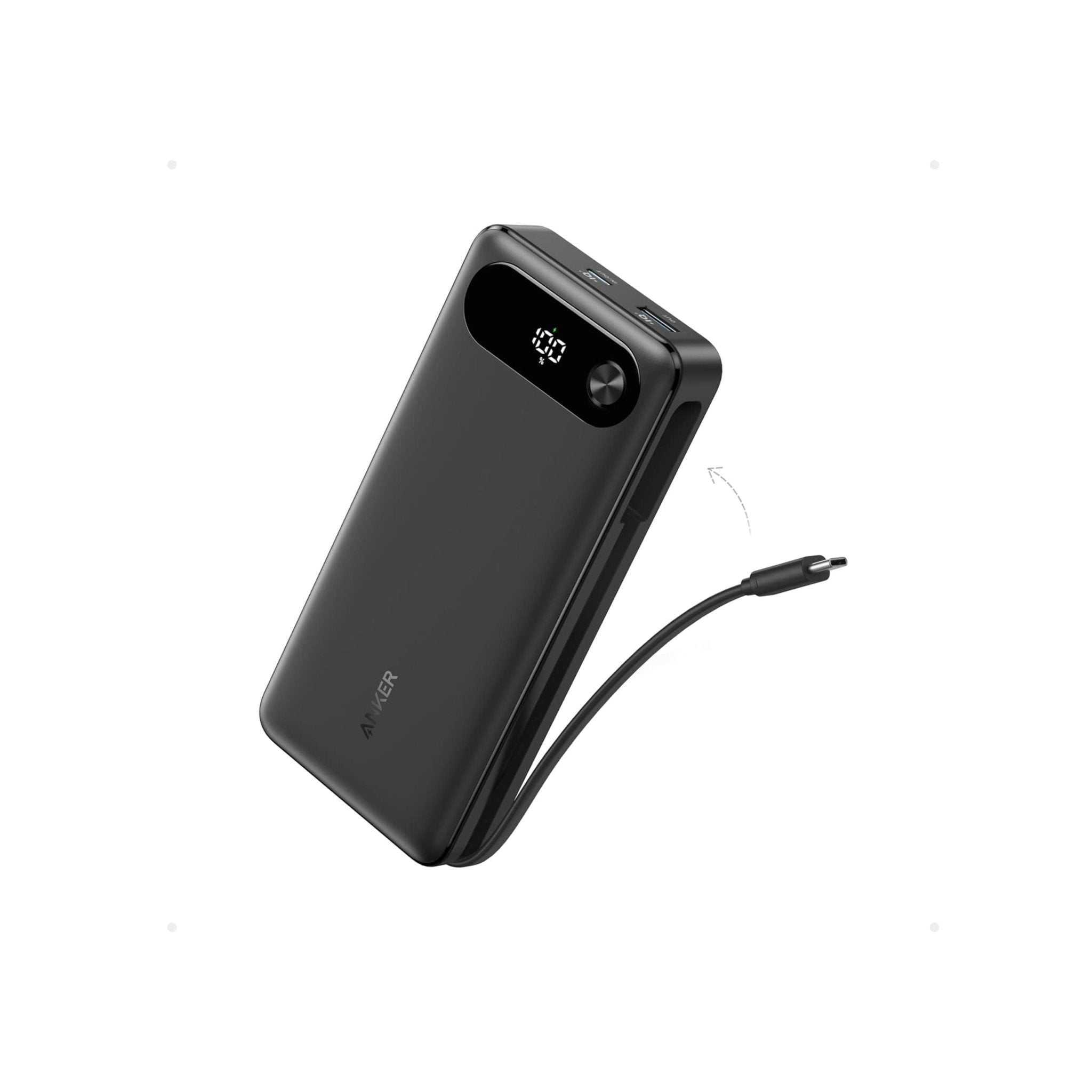 Anker 65W 20,000mAh Power Bank with USB-C Cable - Black