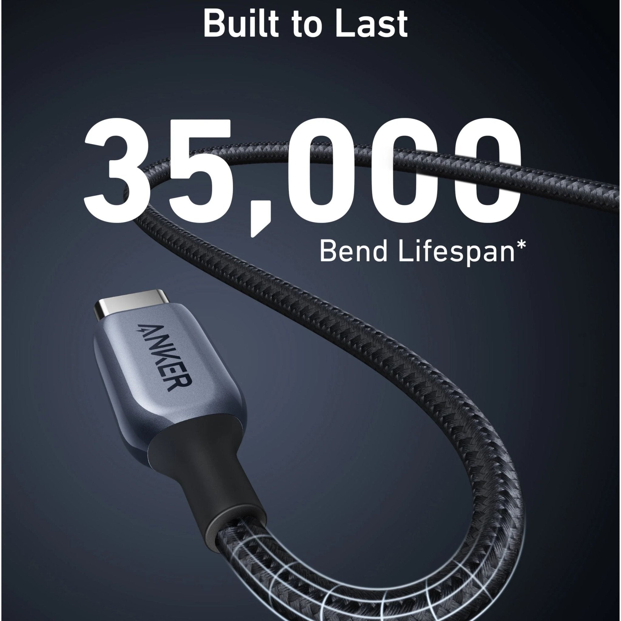 Anker 765 USB-C to USB-C Nylon Cable 140W 1.8m – Gray