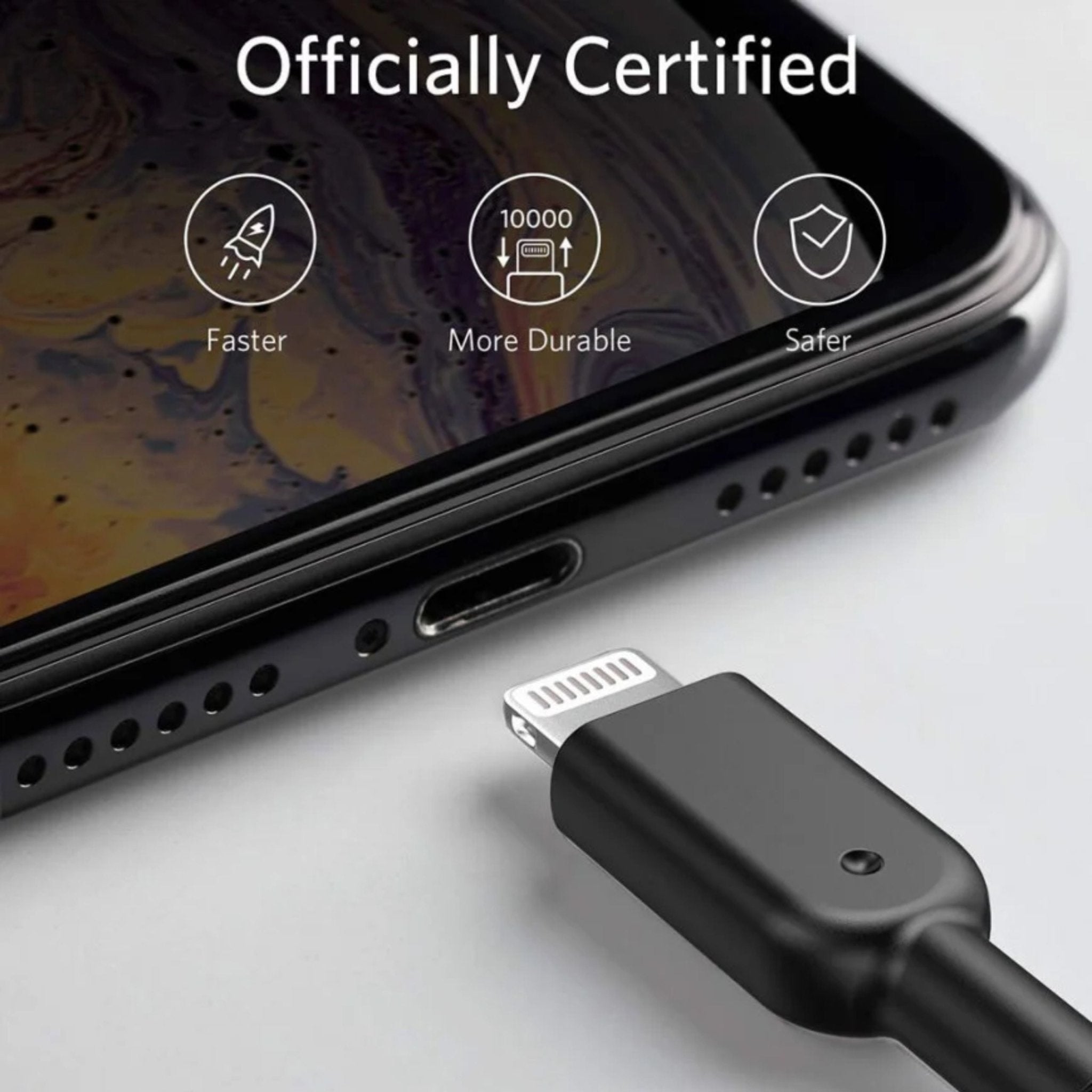 Anker A8433 PowerLine II with Lightning Connector Cable - 6ft/1.8m - Black