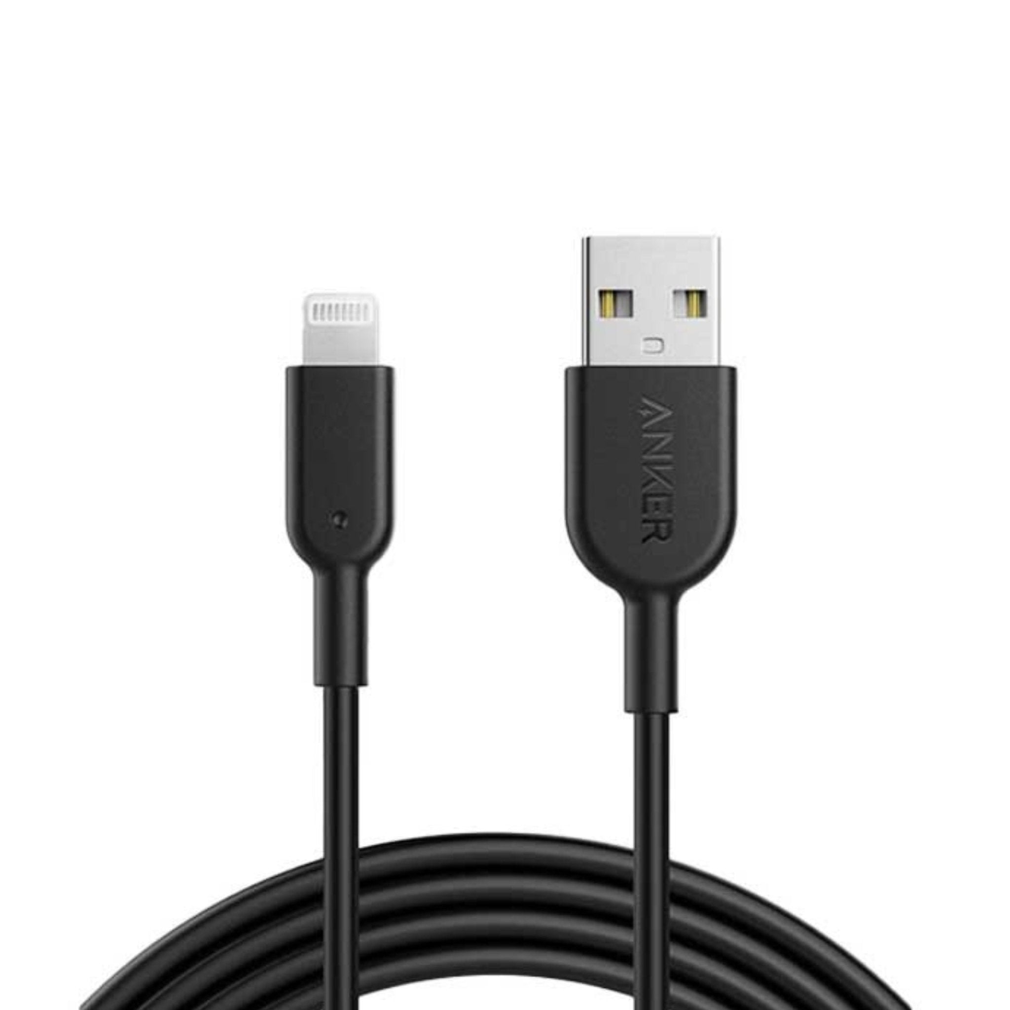 Anker A8433 PowerLine II with Lightning Connector Cable - 6ft/1.8m - Black