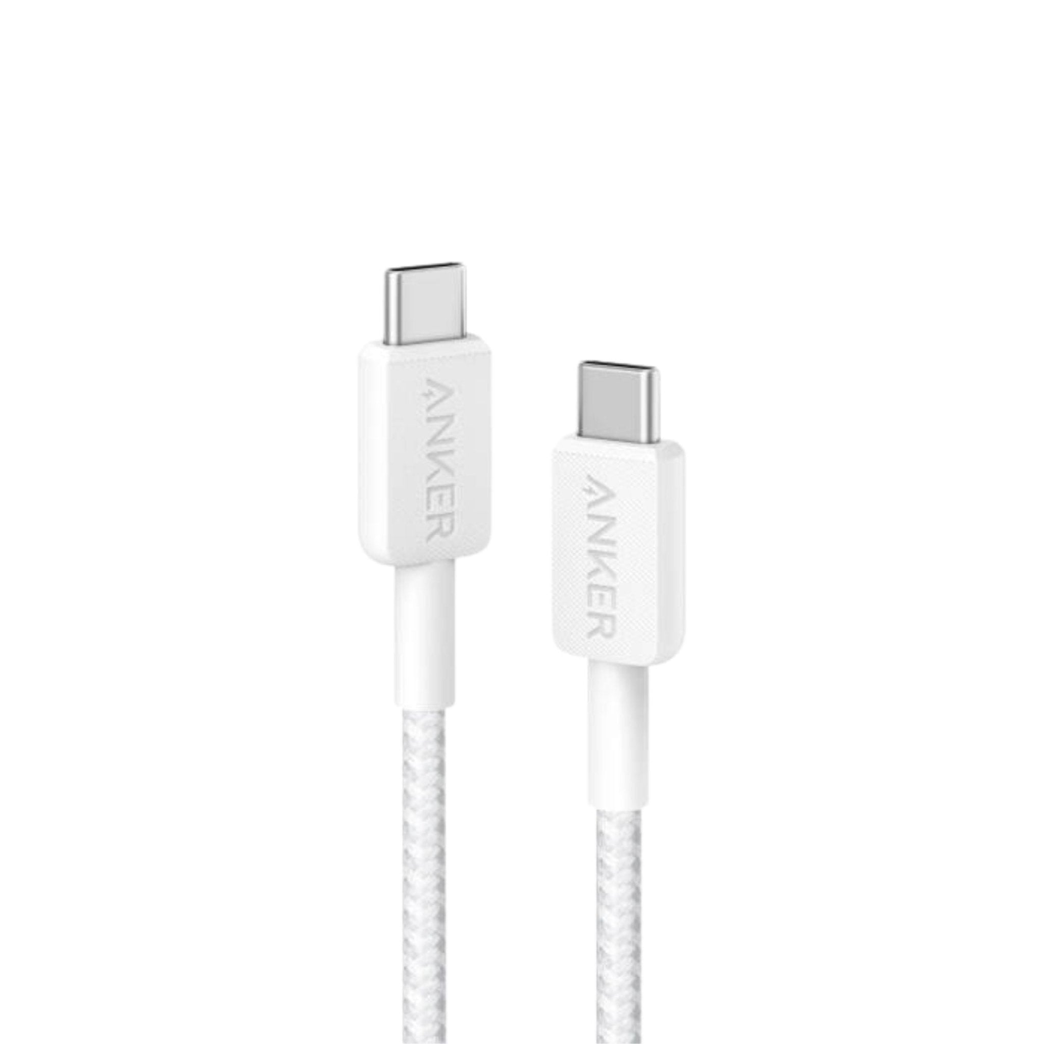 Anker Braided USB-C To USB-C 10' Cable 60W (10ft) - White