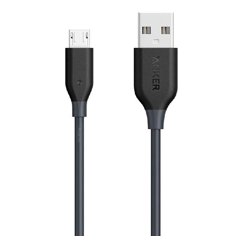 Anker Cable 3ft/0.9m Powerline + Micro USB (Black)