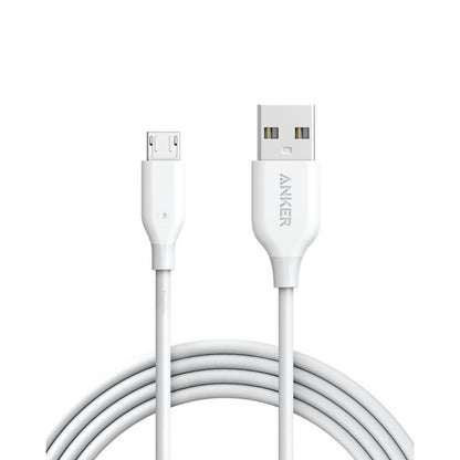 Anker Cable 6FT/1.8M Powerline + Micro USB (White)