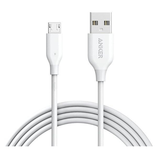 Anker Cable Powerline Micro USB (6Ft - 1.8) White