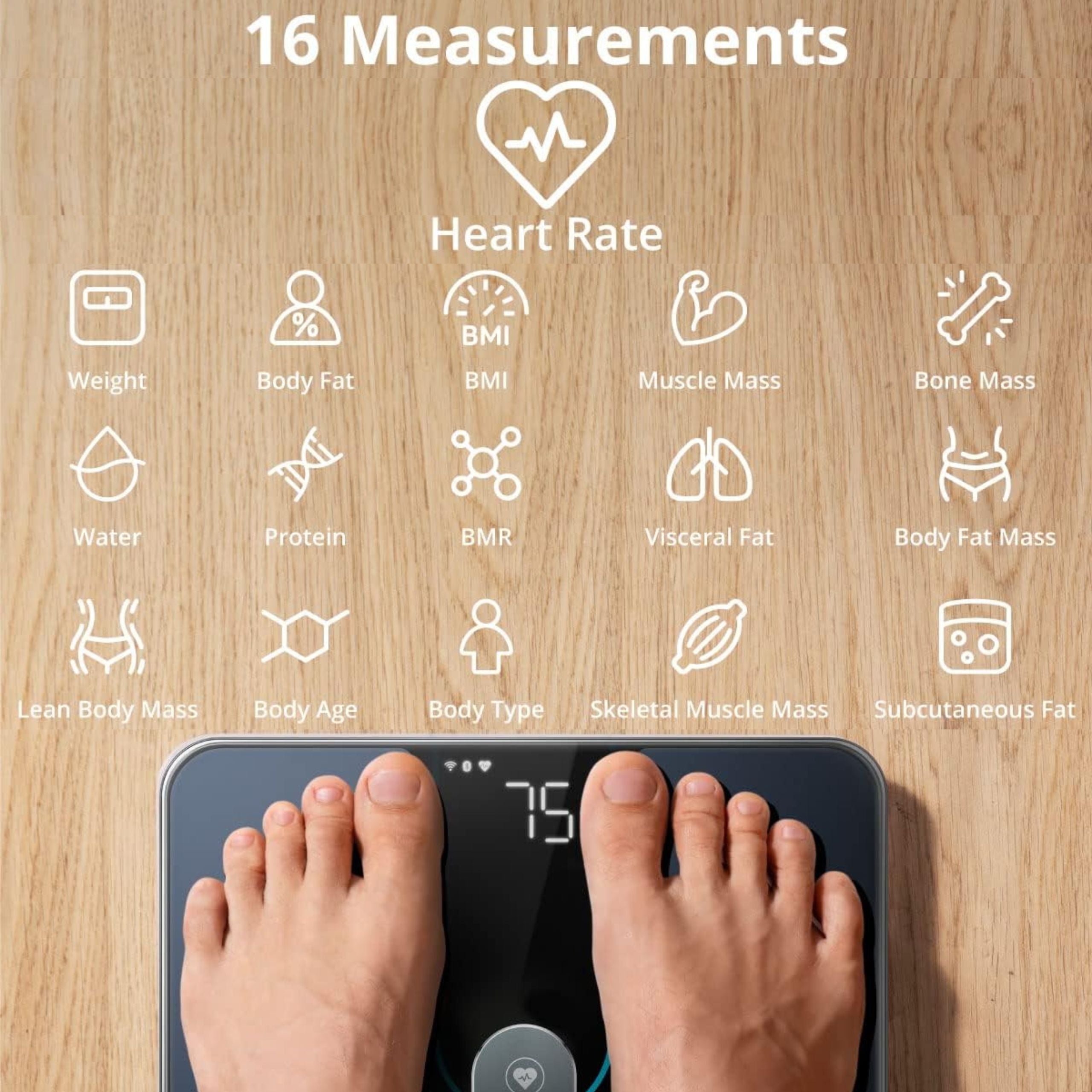 Anker - Eufy Smart Scale P2 With Fitness T9148K11