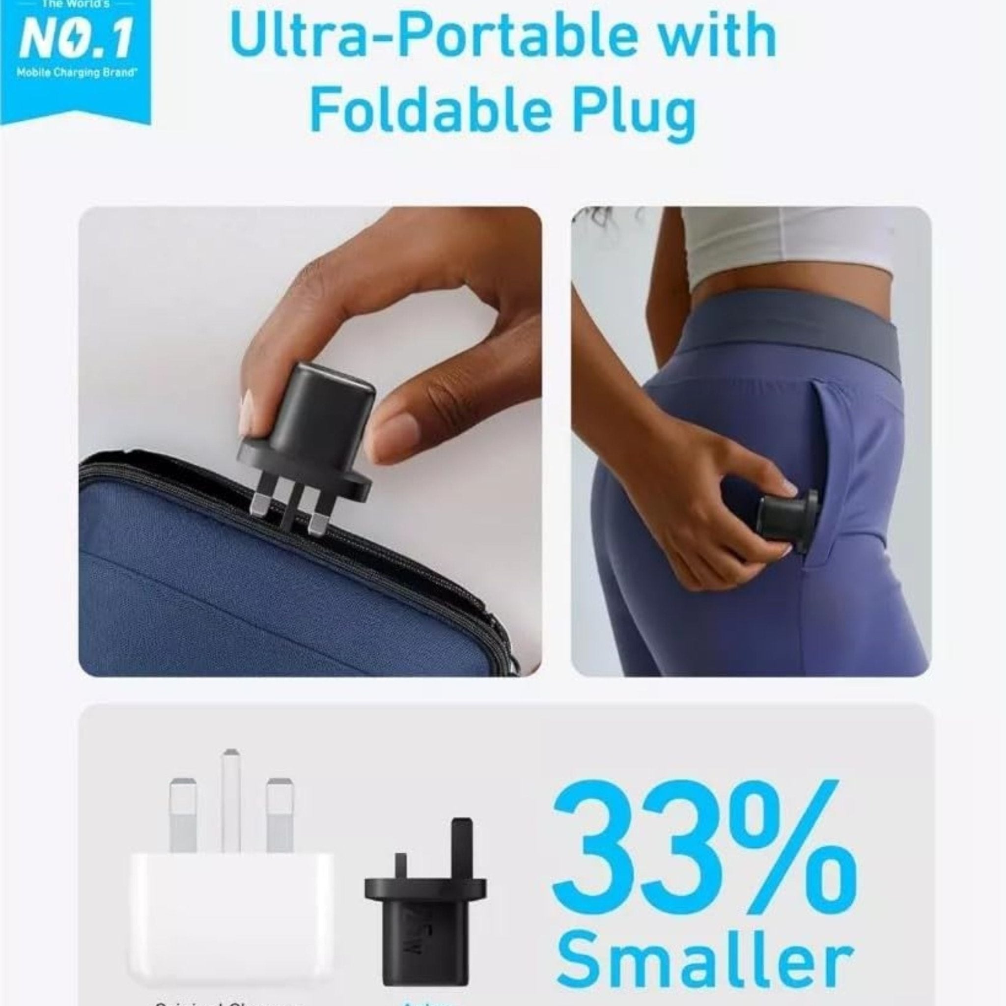 Anker Fast Charger Type - C Port 25W - Black - STOORE.AE | ستور الامارات